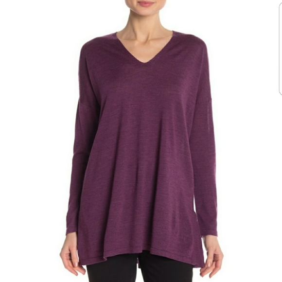 Eileen Fisher Tops - Eileen Fisher Merino Wool Sweater Tunic Top